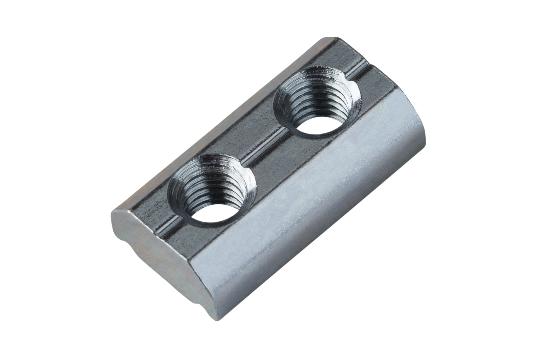 GWP 4-8 U Channel Nut with two Threads M4 : 2, : 18 mm, Compatible to: L-Profil; X-Profil; JU-Profil, Connection thread: M5