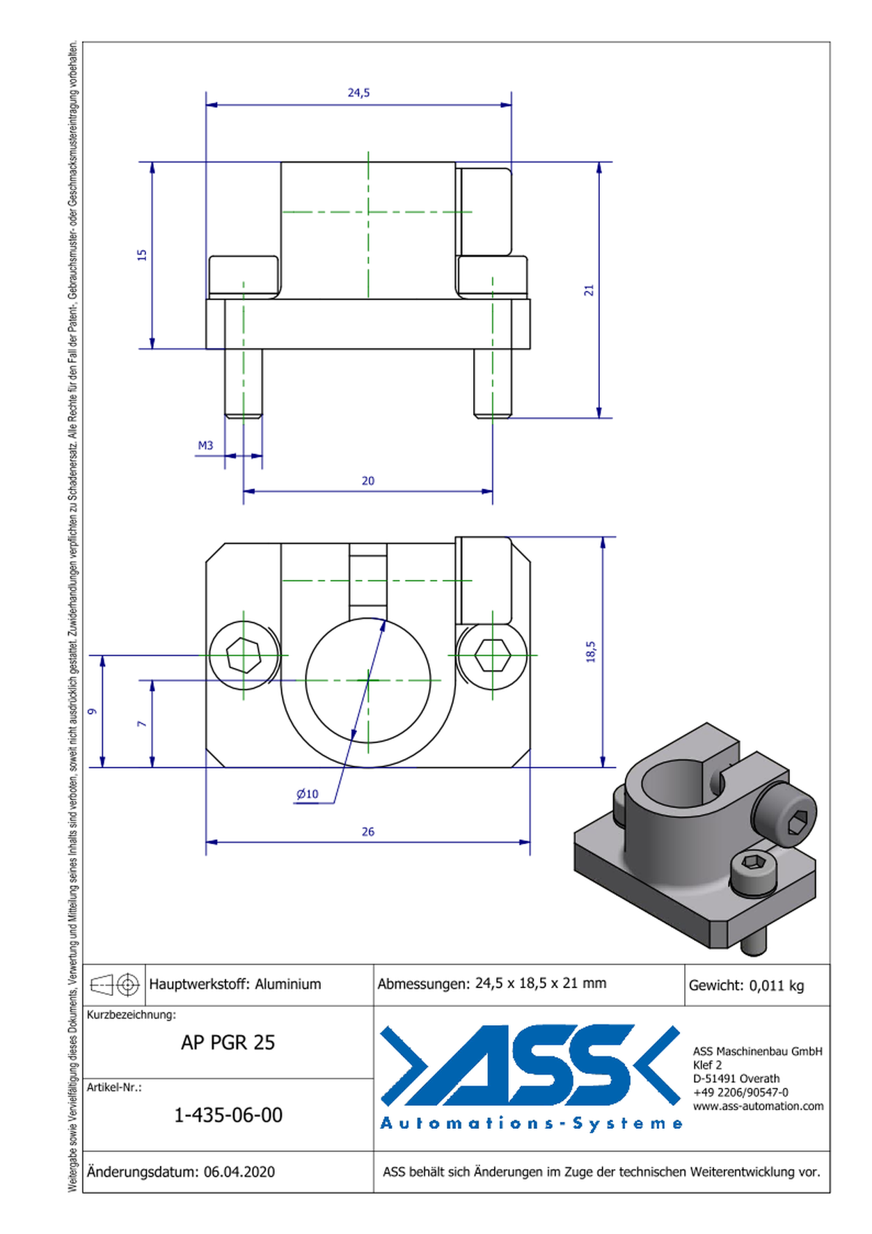 AP PGR 25 Adapter for PGR