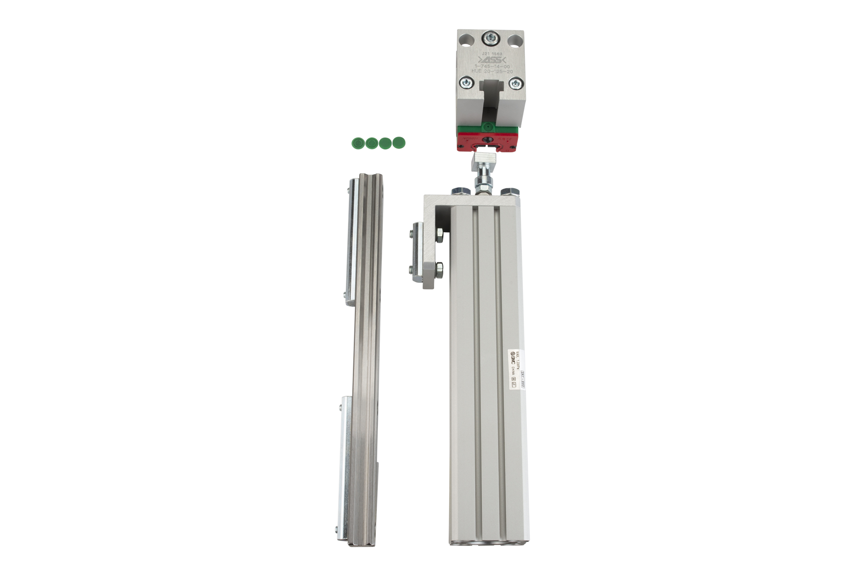 HUE 20-50-20 Slide Unit Model: linear guiding, Stroke: 125 mm, Piston Ø: 20 mm, Clamping Ø: 20 mm