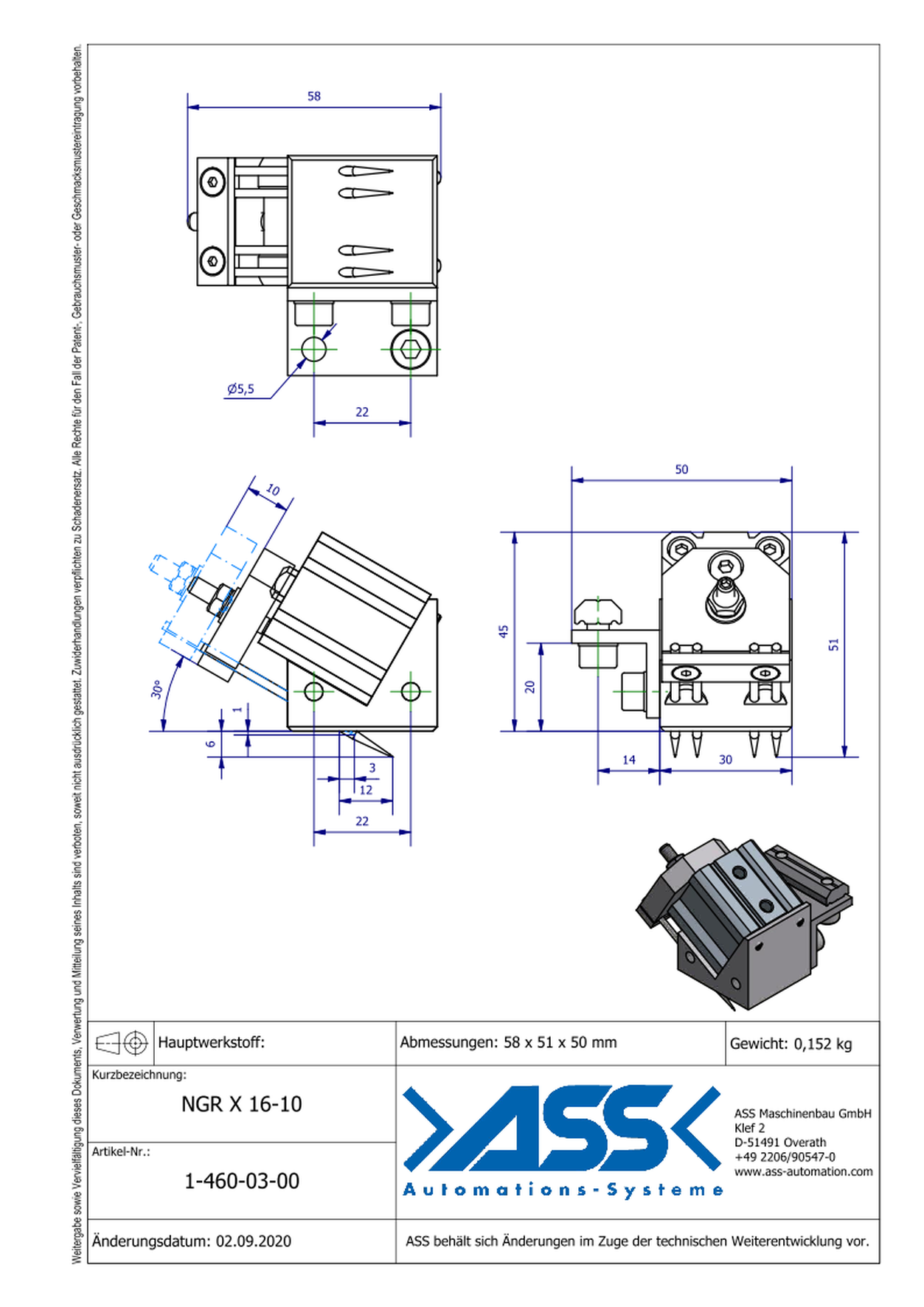 NGR X 16-10 Needle Gripper for X-profile