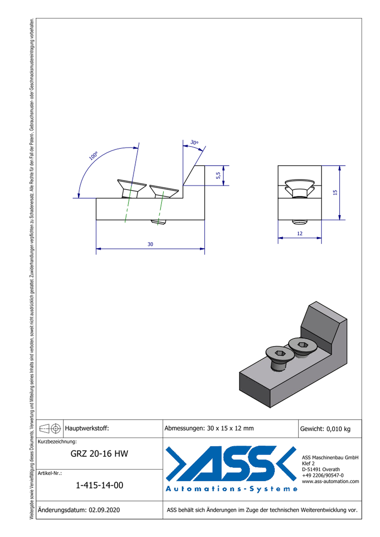 GRZ 20-16 HW Jaw Hook for GRZ 20-16