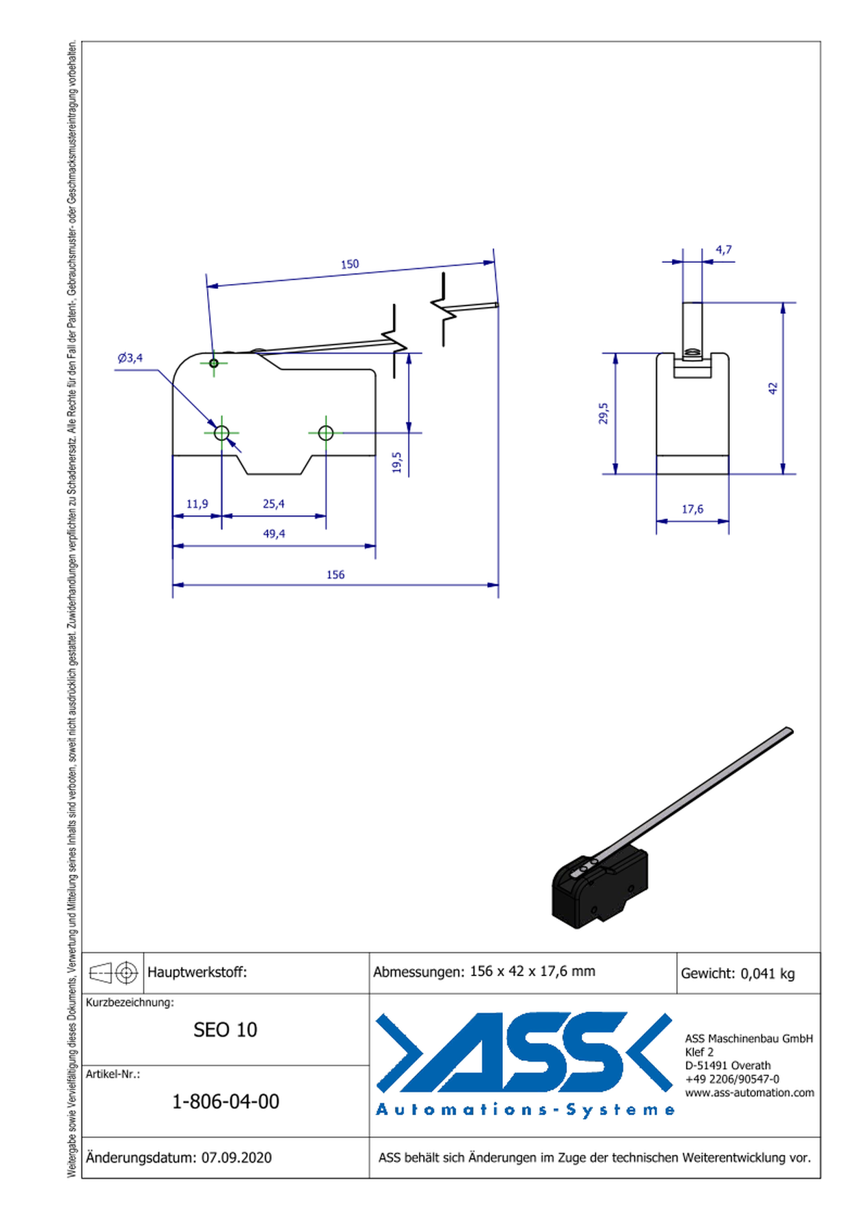 SEO 10 Switch without cable