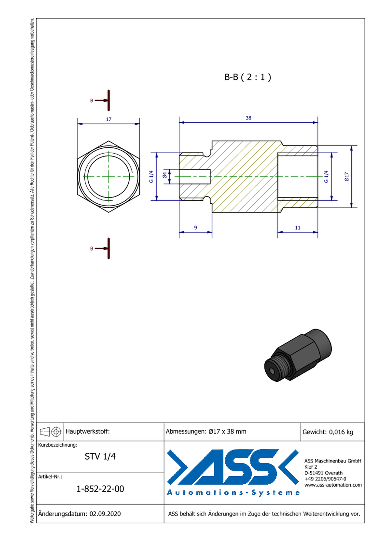 STV 1/4 Smart Flow Valve