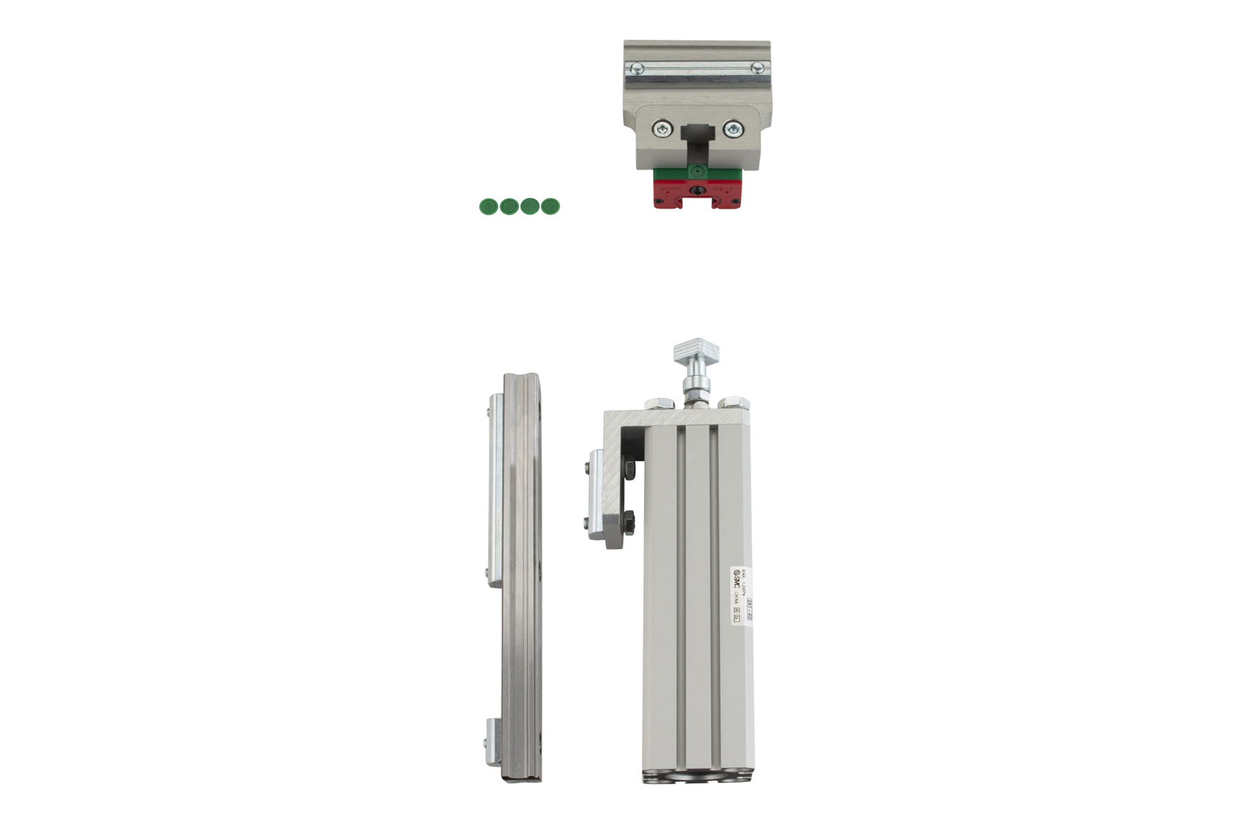 HUE X 25-100-20 Slide Unit with connection to X-Profile Stroke: 125 mm, Piston Ø: 20 mm