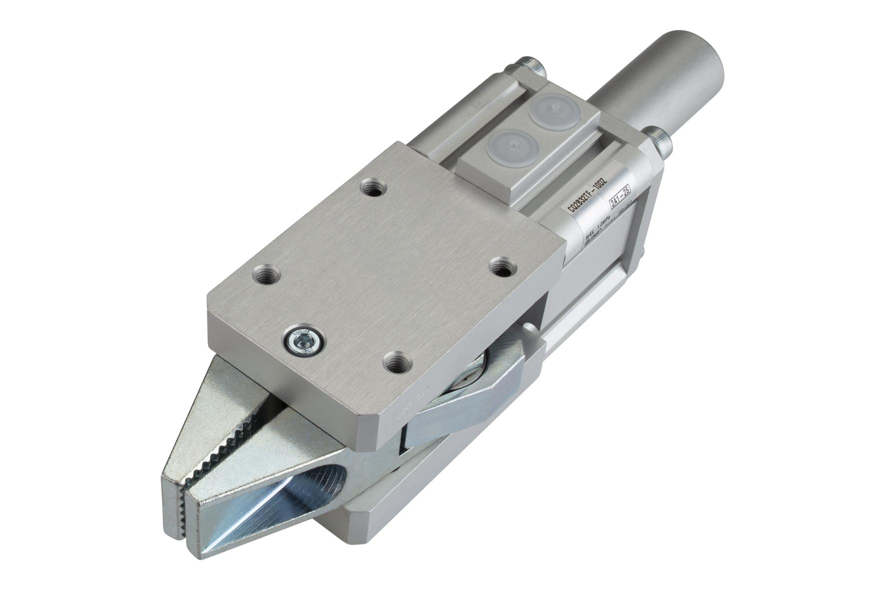 GRZ 32 CS NPN Gripper with Jaw Type: Chequered / Sensor NPN Piston Ø: 32 mm, : 20 mm, Opening width: -, Jaw type: chequered / chequered, Closing Force: 350 N, Connection: -, Signal output: -