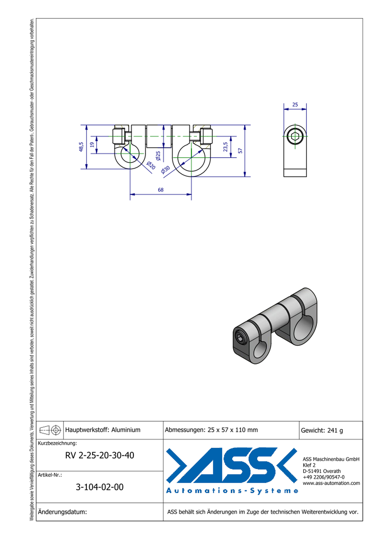 VLK 2 25-66 conical elongation Ø25-66mm