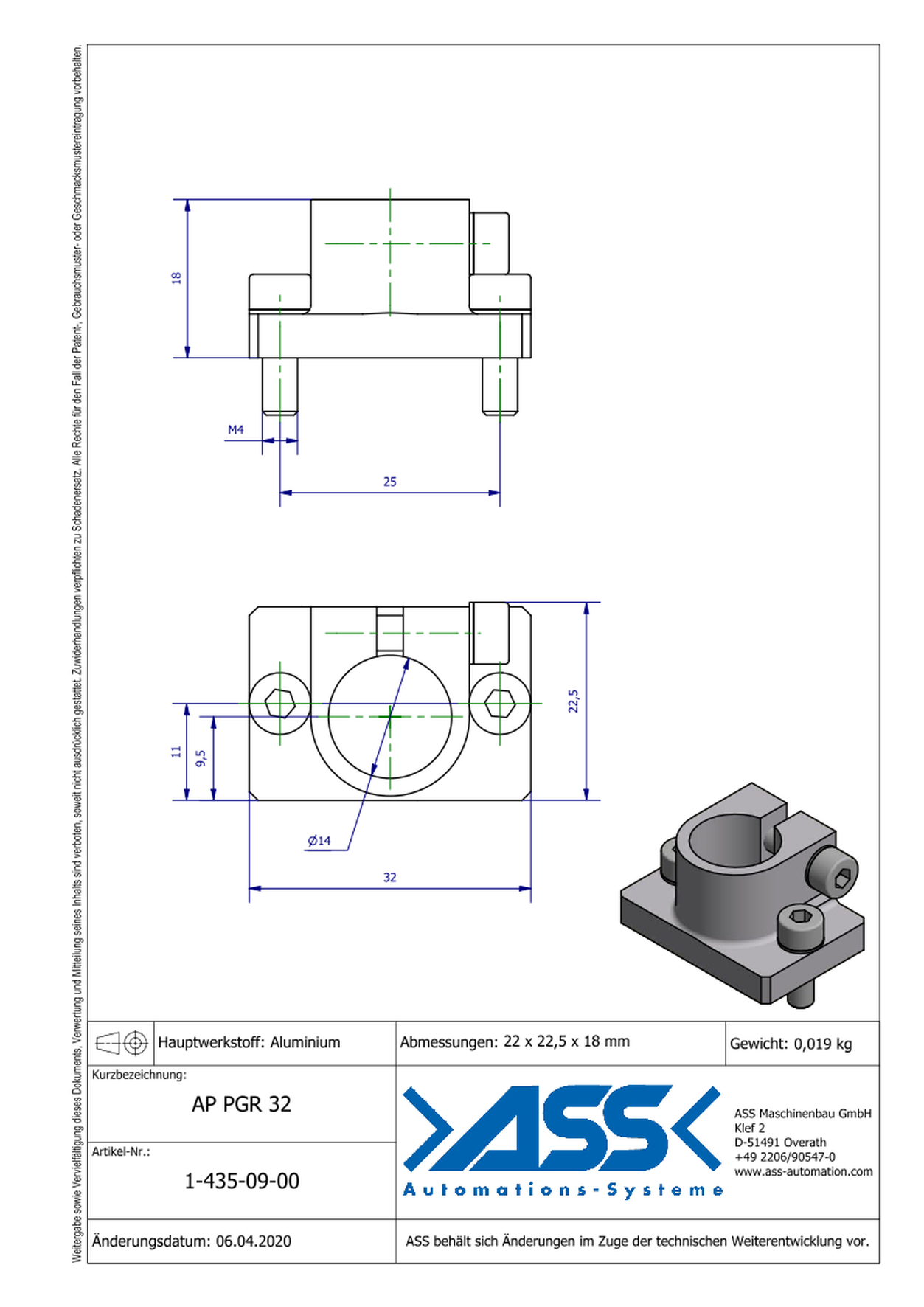 AP PGR 32 Adapter for PGR