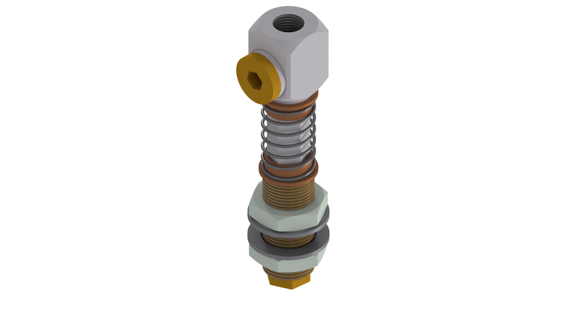 GFV U 20-1/4-1/8-20 Spring Load. Gripper Arm, lock ag. rot., Air Duct : 15 mm, : M14x1, : 32 mm, : G1/8″