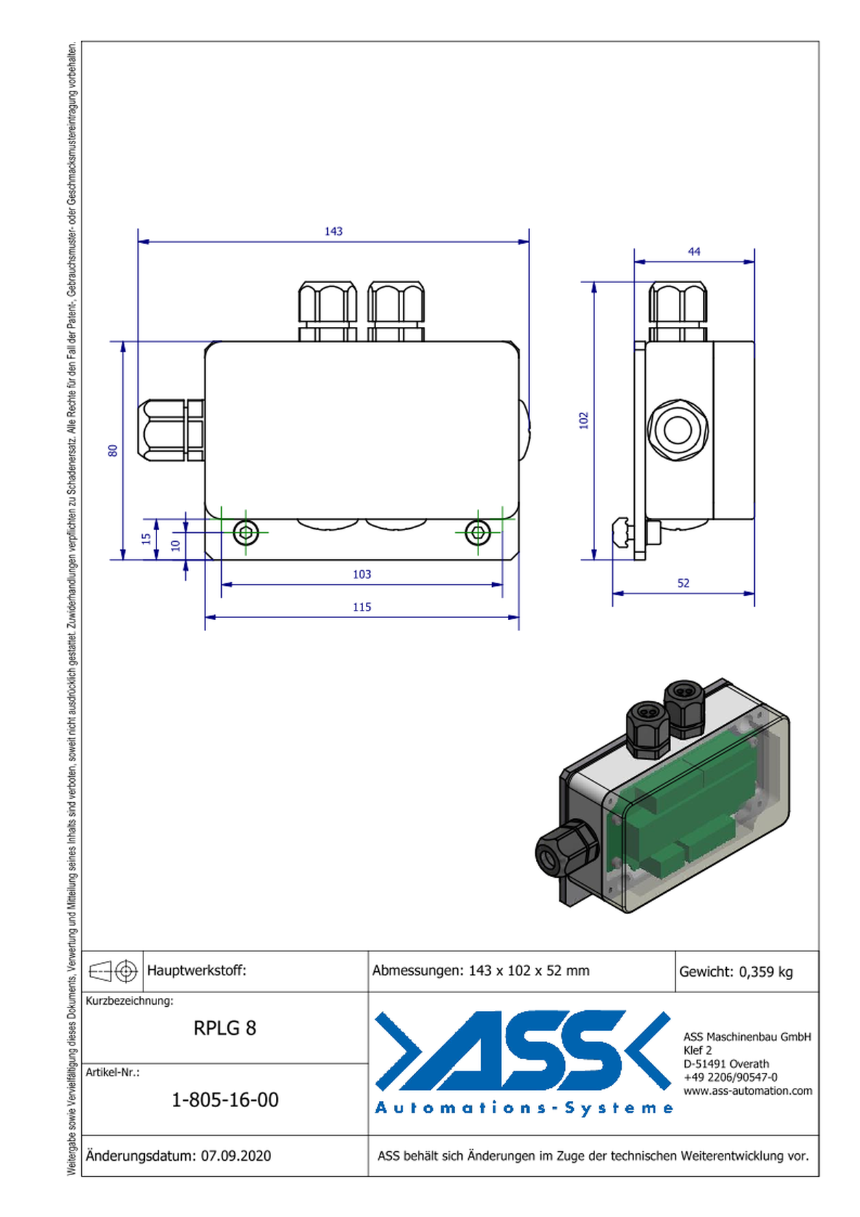 RPLG 8 Relay Board with Enclosure