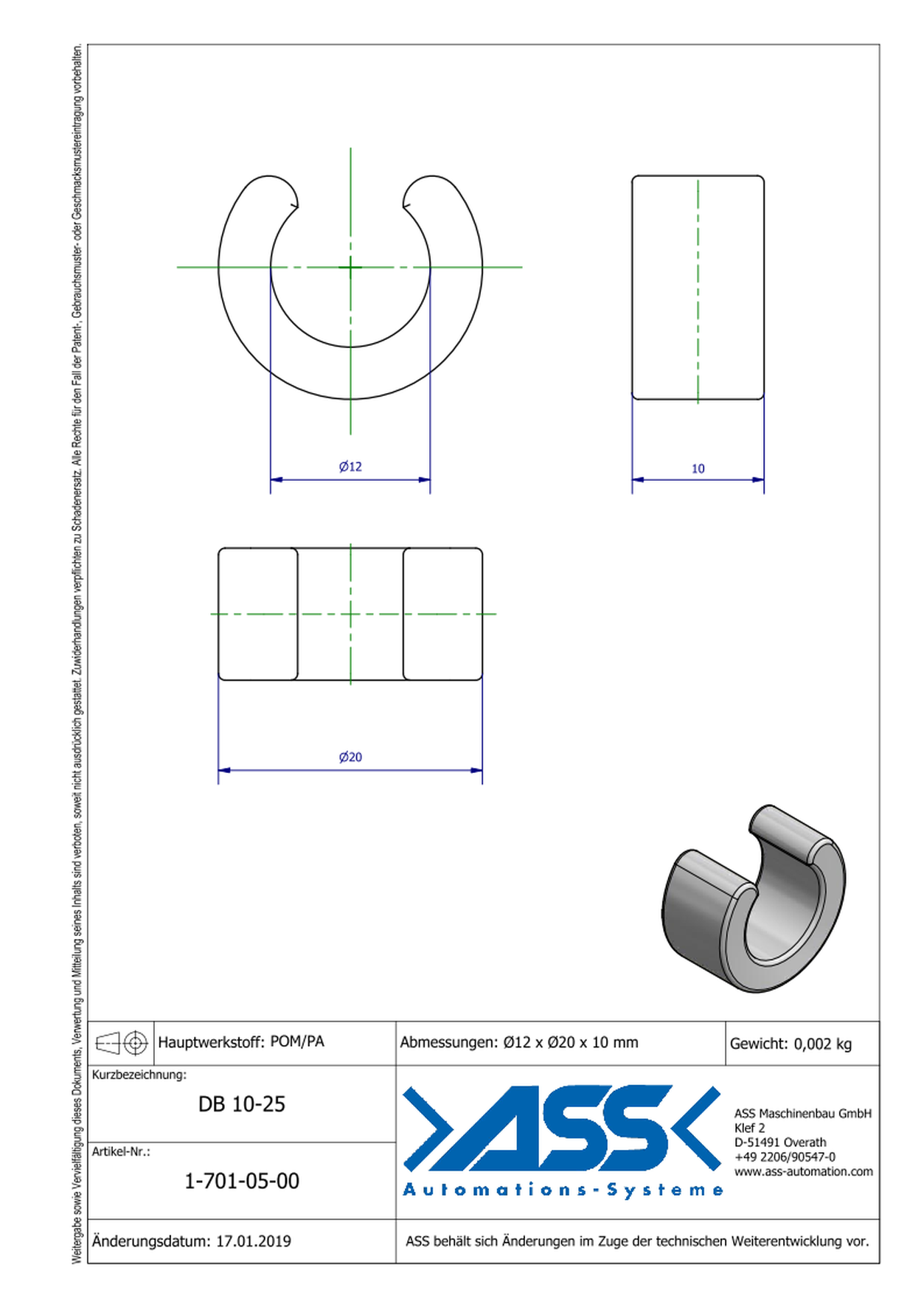 DB 10-25 Stroke Reducer