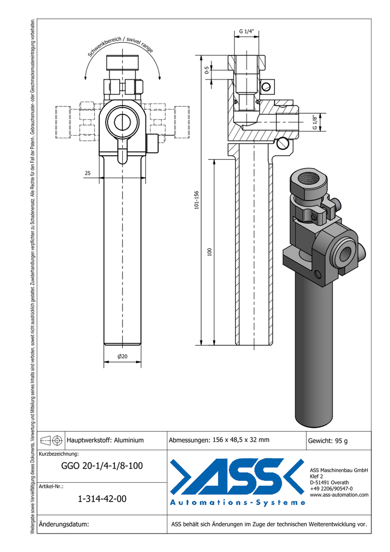  Swivel Head Gripper Arm for oval vaccuum cups