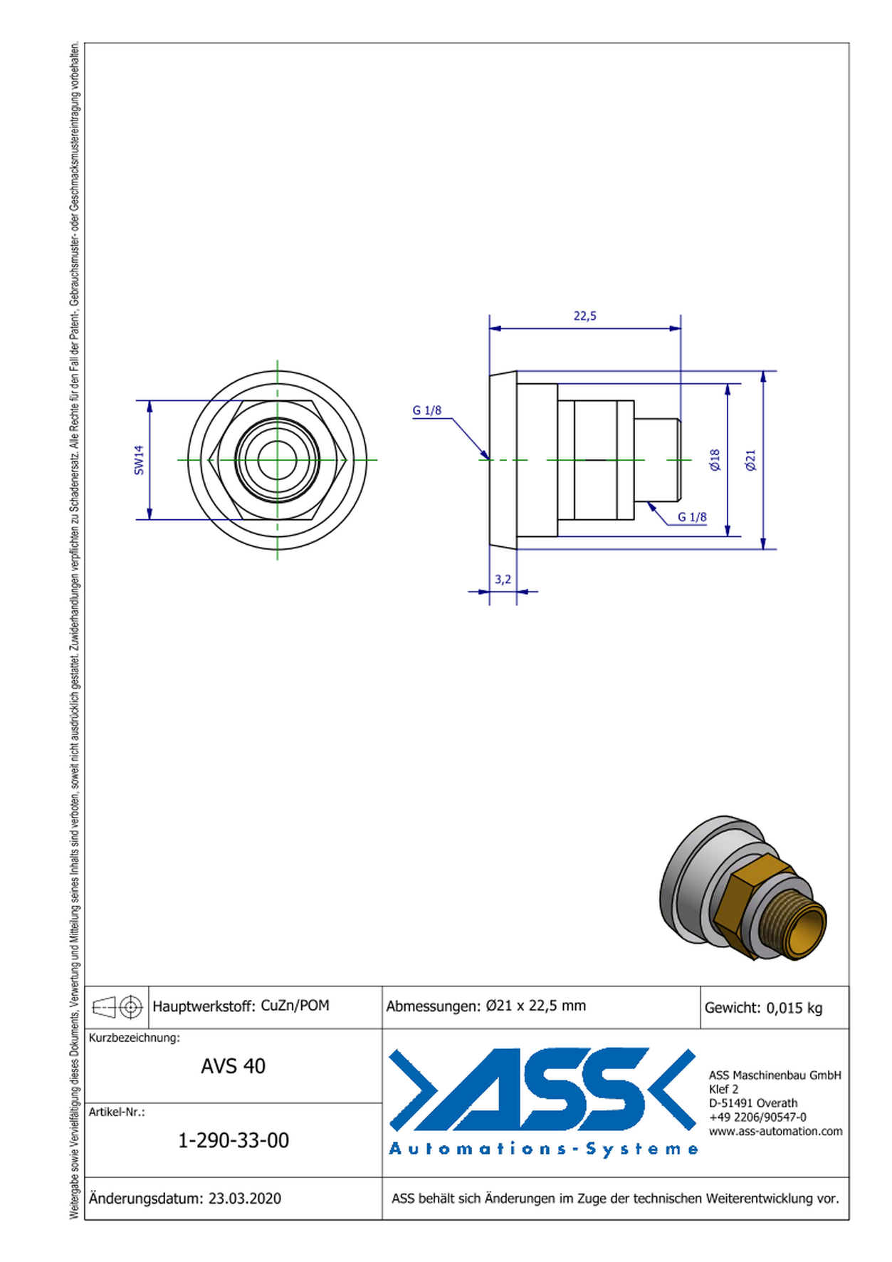 AVS 40 Adapter for Suction Cups