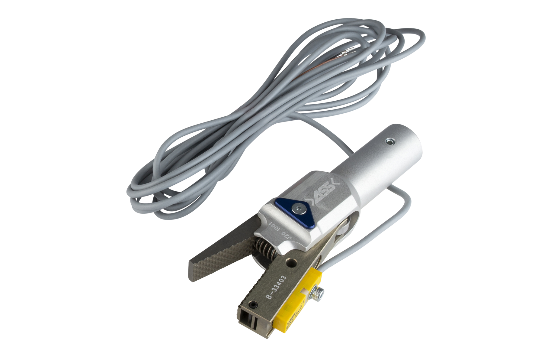 GRZ 20-16 CS Gripper with Jaw Type: with holes / Sensor Piston Ø: 16 mm, : 20 mm, Opening width: 22,5 mm, Jaw type: chequered / query, Closing Force: 65 N, Connection: open cable head, Signal output: PNP