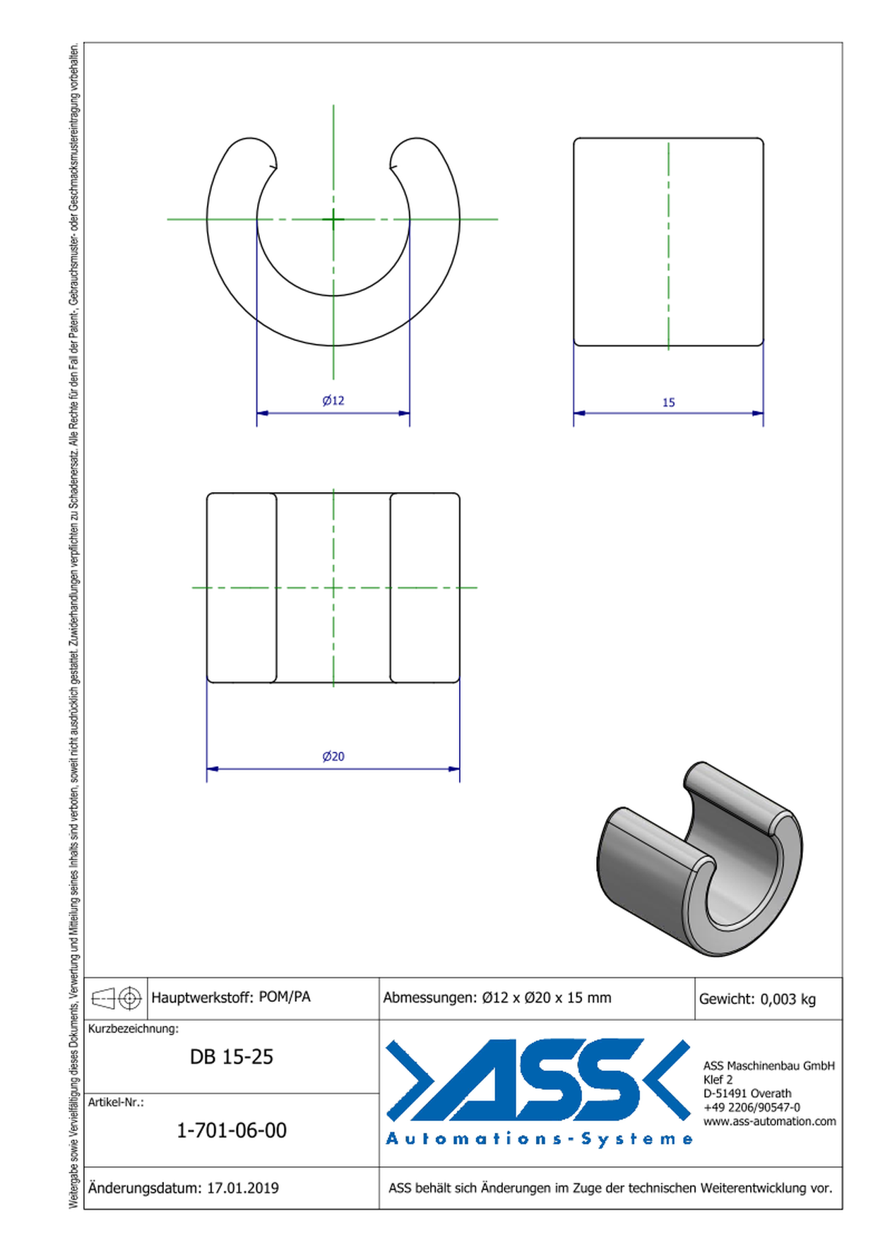 DB 15-25 Stroke Reducer