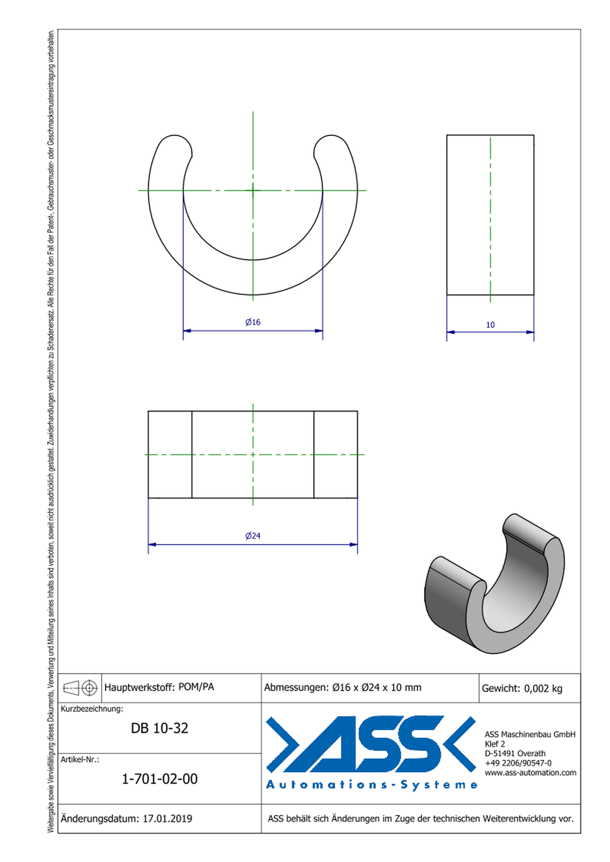 DB 10-32 Stroke Reducer