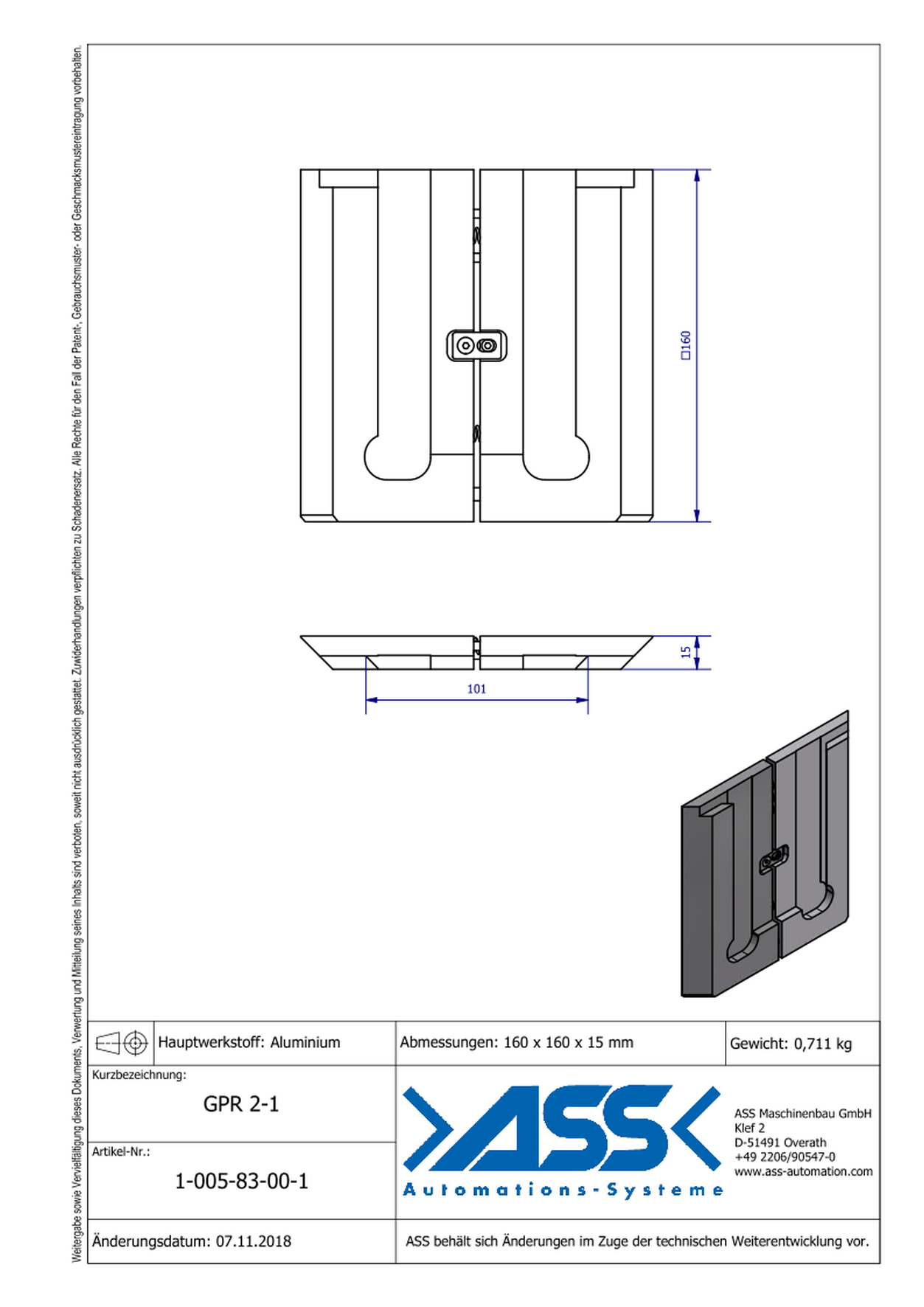 GPR 2-1 Adapter GPM 1 to SWM 2