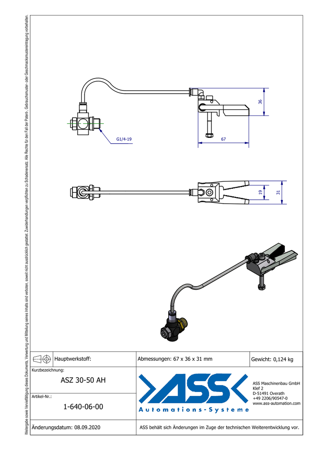 ASZ 30-50 AH Sprue Gripper for ASN