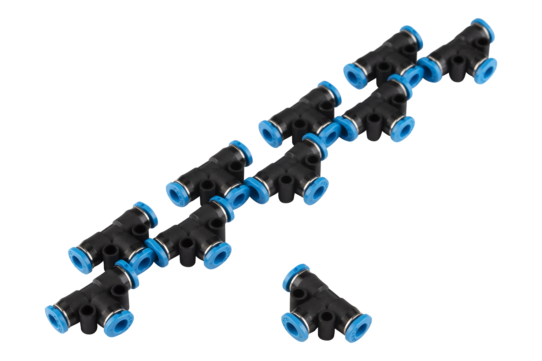 STT 6 T-Hose Quick Connector Model: T-shape, Hose connection Ø: 4 mm, Compatible to: PSS 4-3, Connection thread: -