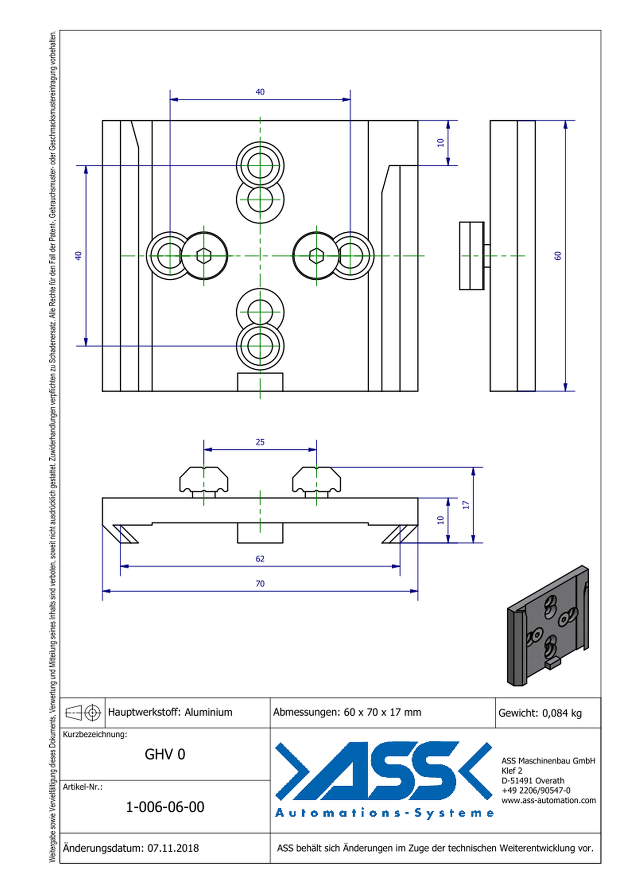 GHV 0 EOAT Wall Mounting