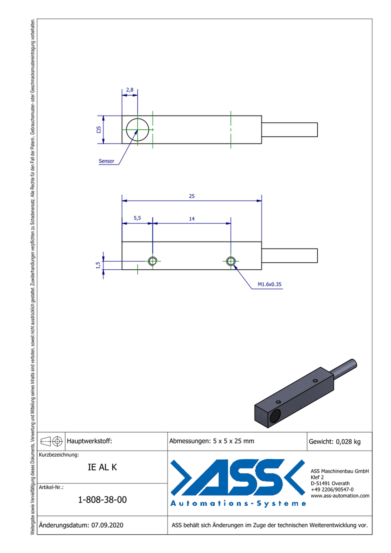 IE AL K Proximity Switch