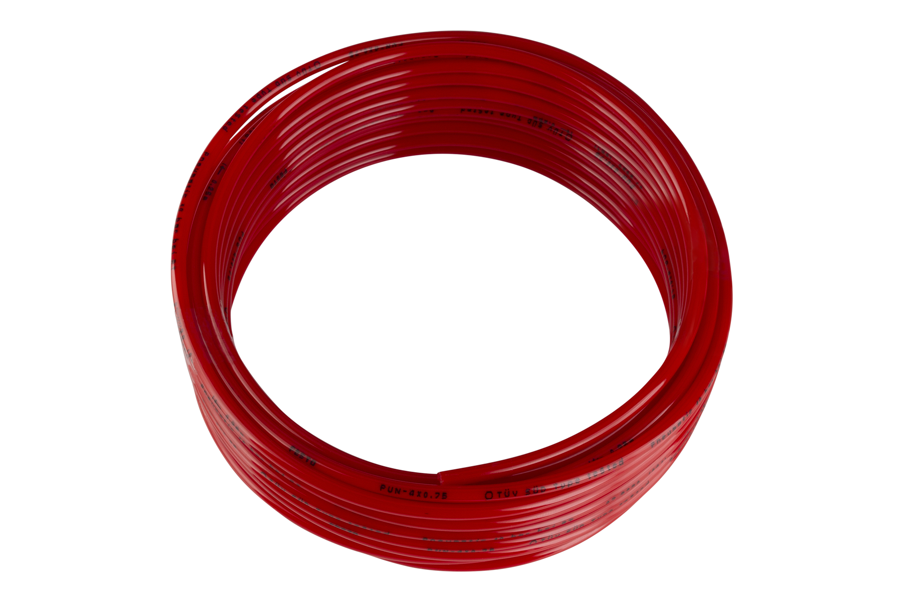 PSS 6-4 SW Pneumatic hose black Hose connection Ø: 4 mm, Colour: red