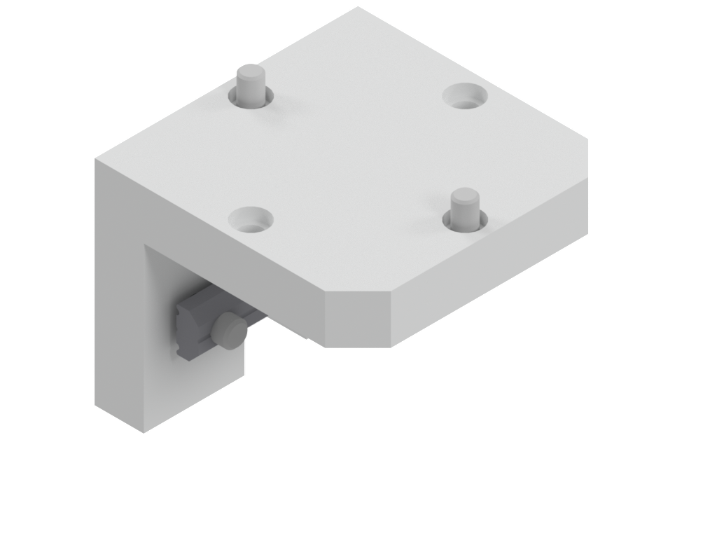  Adapter for PGR-P and PGR for mounting to profiles Compatible to: PGR-P 64; PGR-plus 64