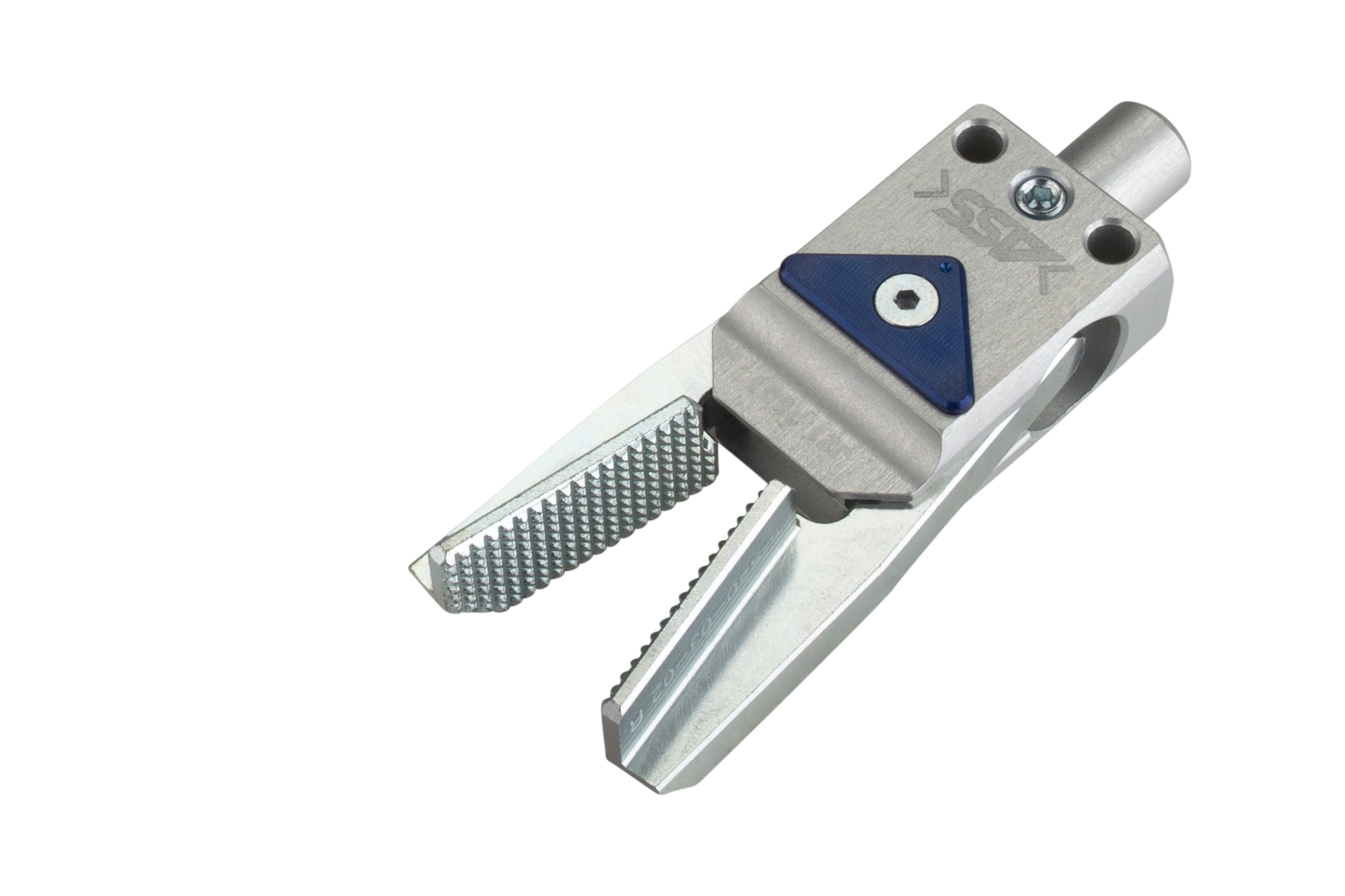 GRZ 10-12 SCFS Gripper with Jaw Type: Saw Tooth / Sensor Piston Ø: 12 mm, : 10 mm, Opening width: 17,5 mm, Jaw type: chequered wide / chequered wide, Closing Force: 25 N, Connection: -, Signal output: -