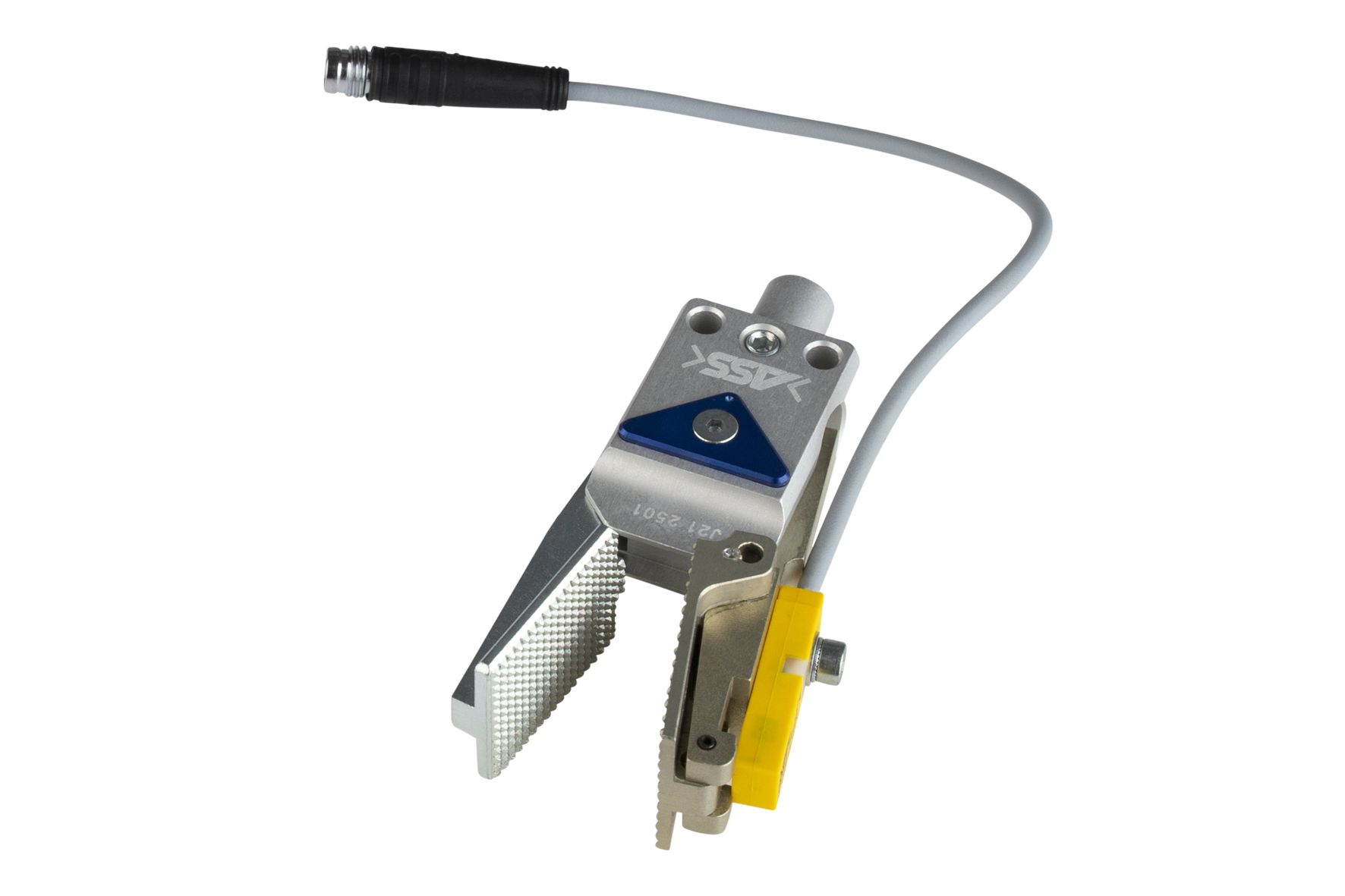 GRZ 10-12 CFS WK Gripper with Jaw Type: for Soft Material / Sensor Piston Ø: 12 mm, : 10 mm, Opening width: 16,5 mm, Jaw type: chequered extra wide / query, Closing Force: 28 N, Connection: plug M8, Signal output: PNP