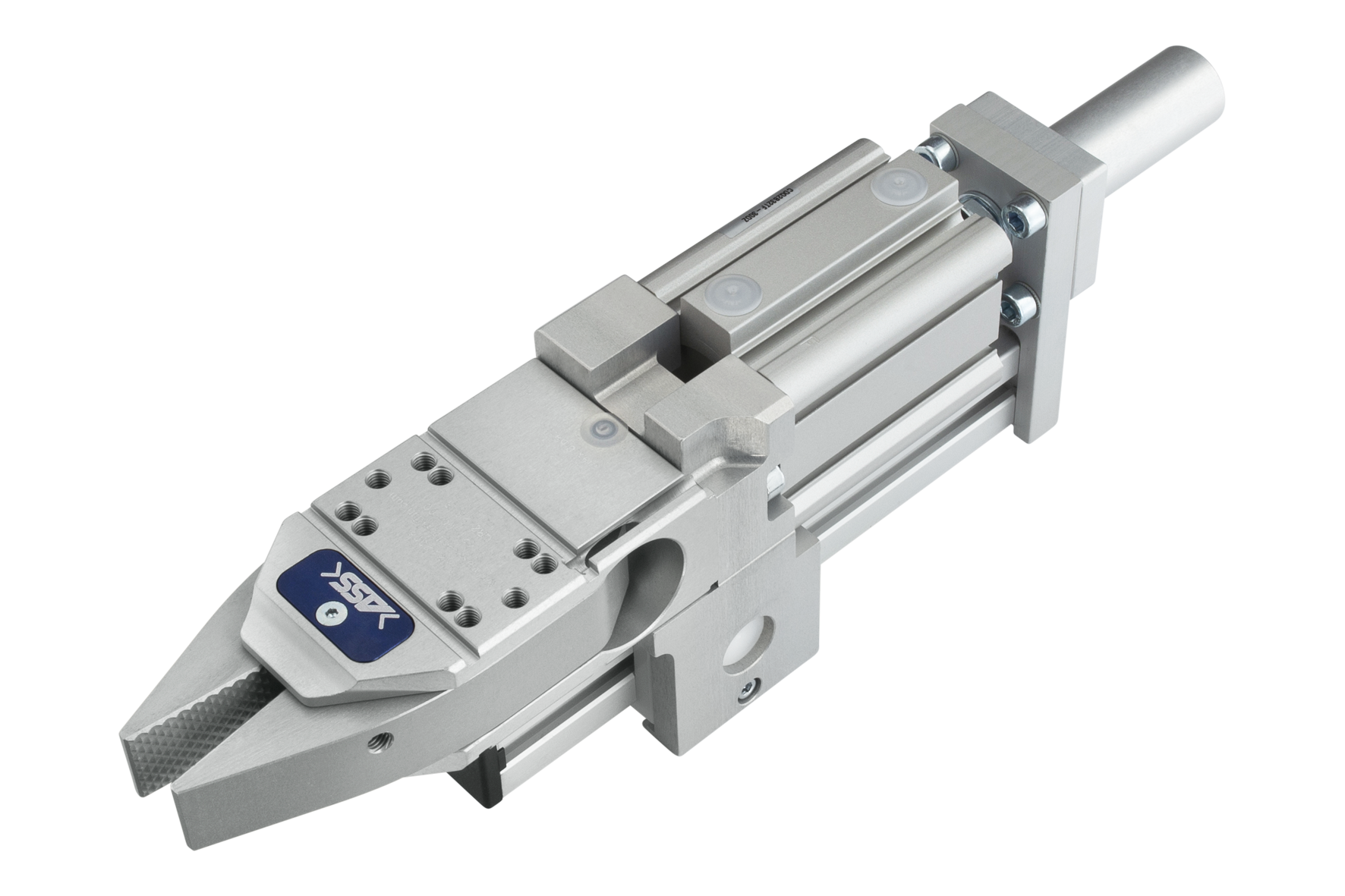 HUZ 25 32-30 CS mit Option Gripper 25 with Stroke Model: single stroke, Stroke: 30 mm, Piston Ø: 25 mm; 32 mm, Jaw type: chequered / chequered, Connection: -, Signal output: -