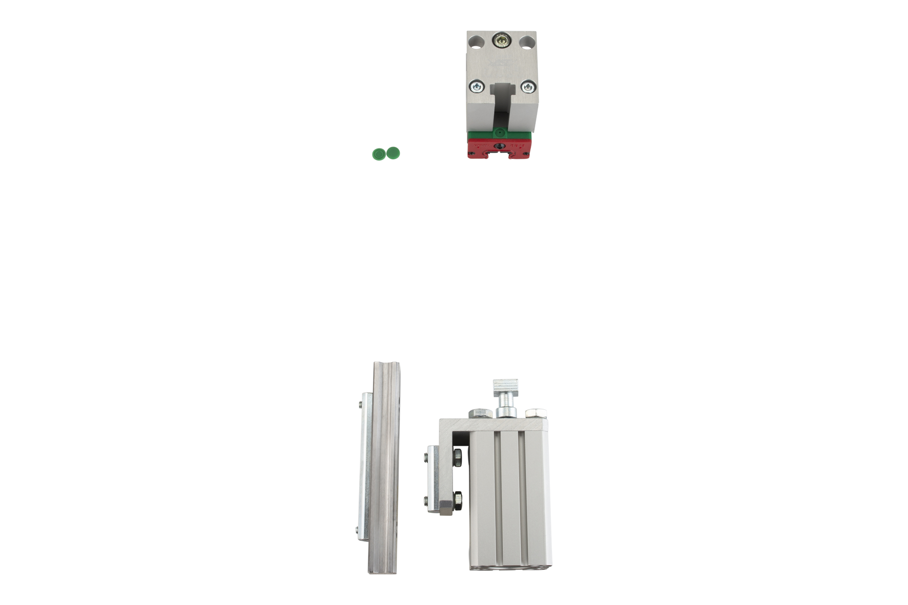 HUE 20-100-20 Slide Unit Model: linear guiding, Stroke: 30 mm, Piston Ø: 20 mm, Clamping Ø: 20 mm