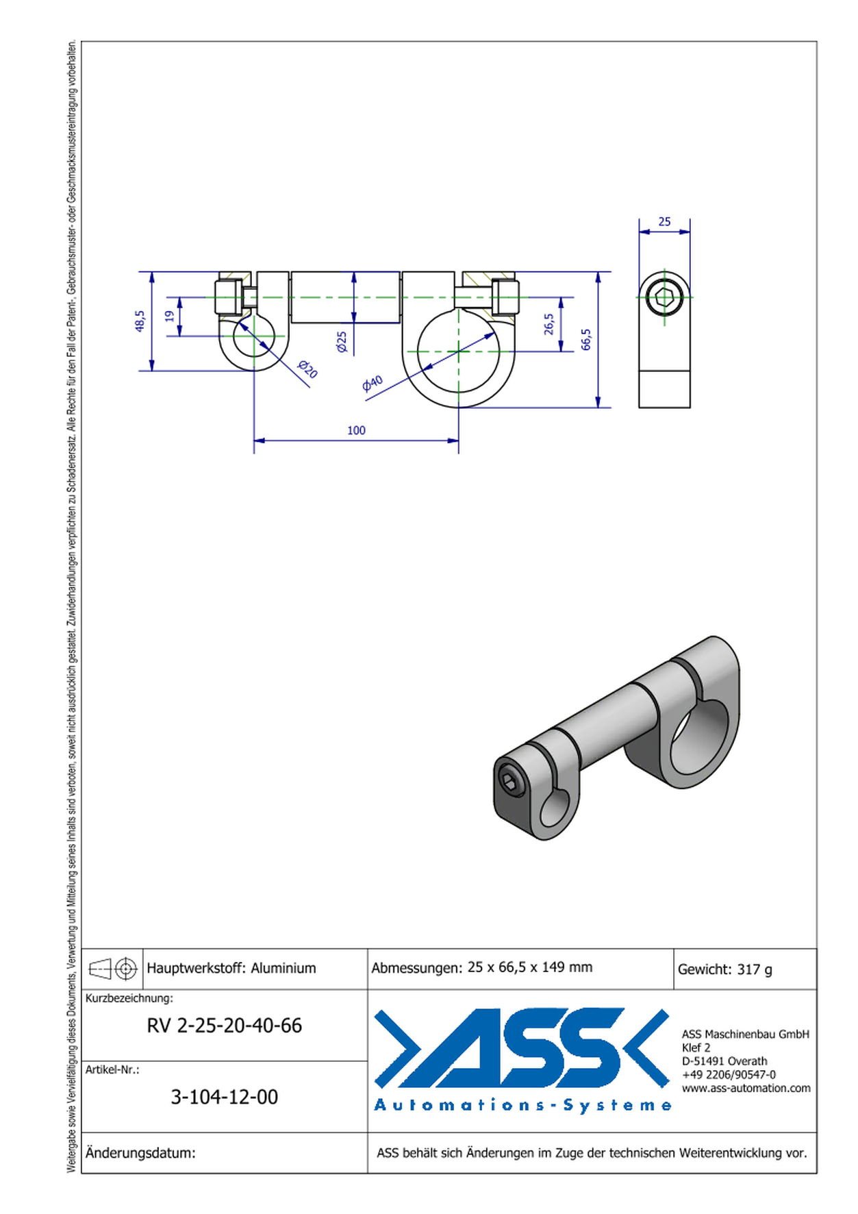 VLK 2 25-66 conical elongation Ø25-66mm