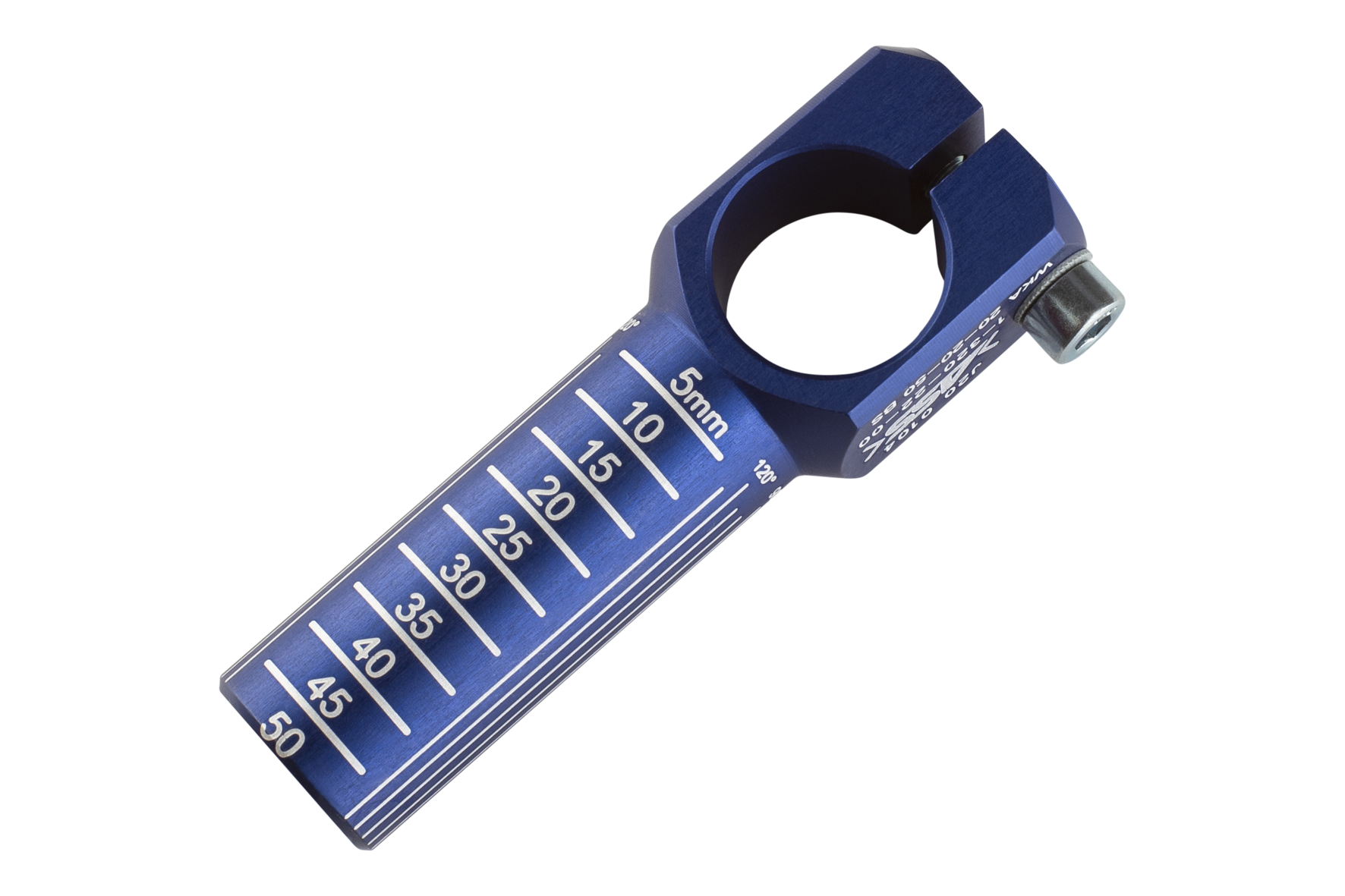 WKA 20-20-100 BS Angle Arm, Blue Scale : 20 mm, Clamping Ø: 20 mm, : 50 mm