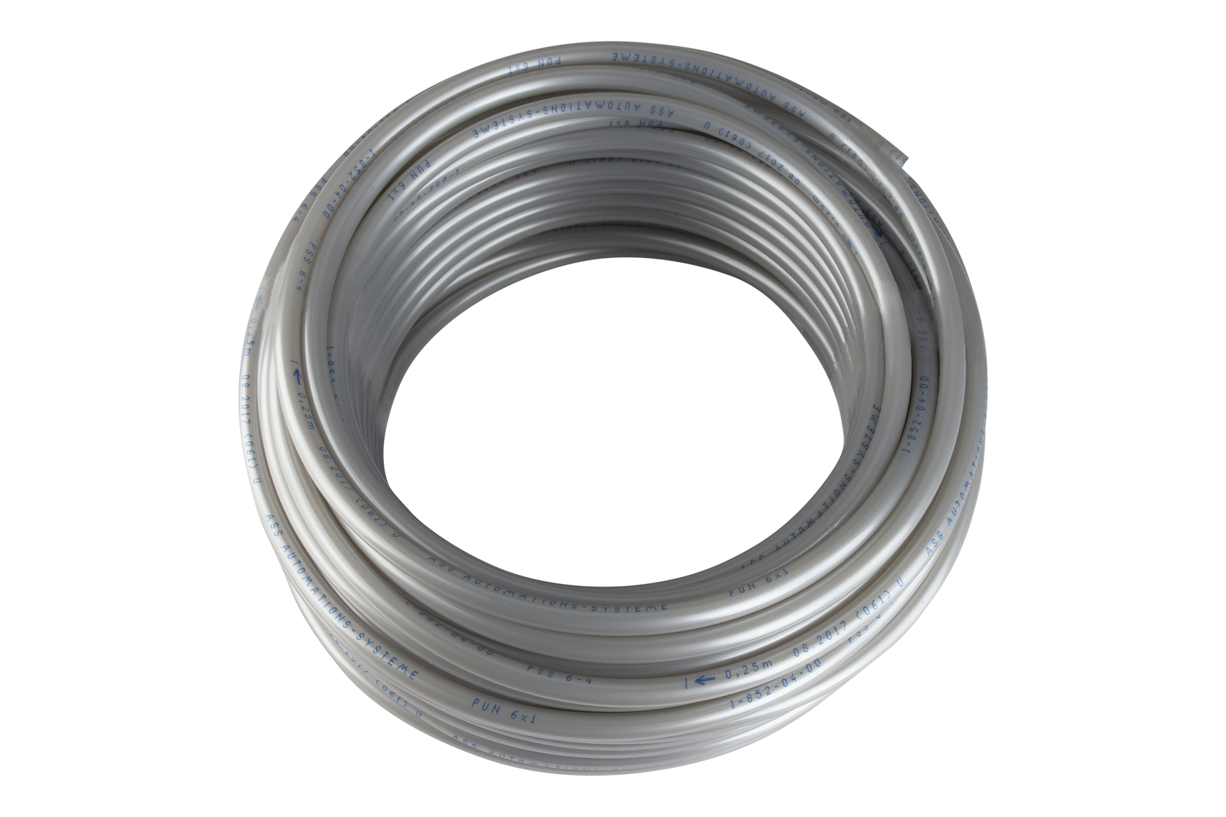 PSS 6-4 SW Pneumatic hose black Hose connection Ø: 6 mm, Colour: silver