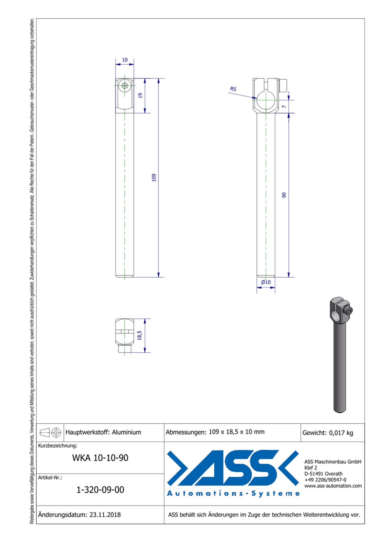 WKA 10-10-90 Angle Arm