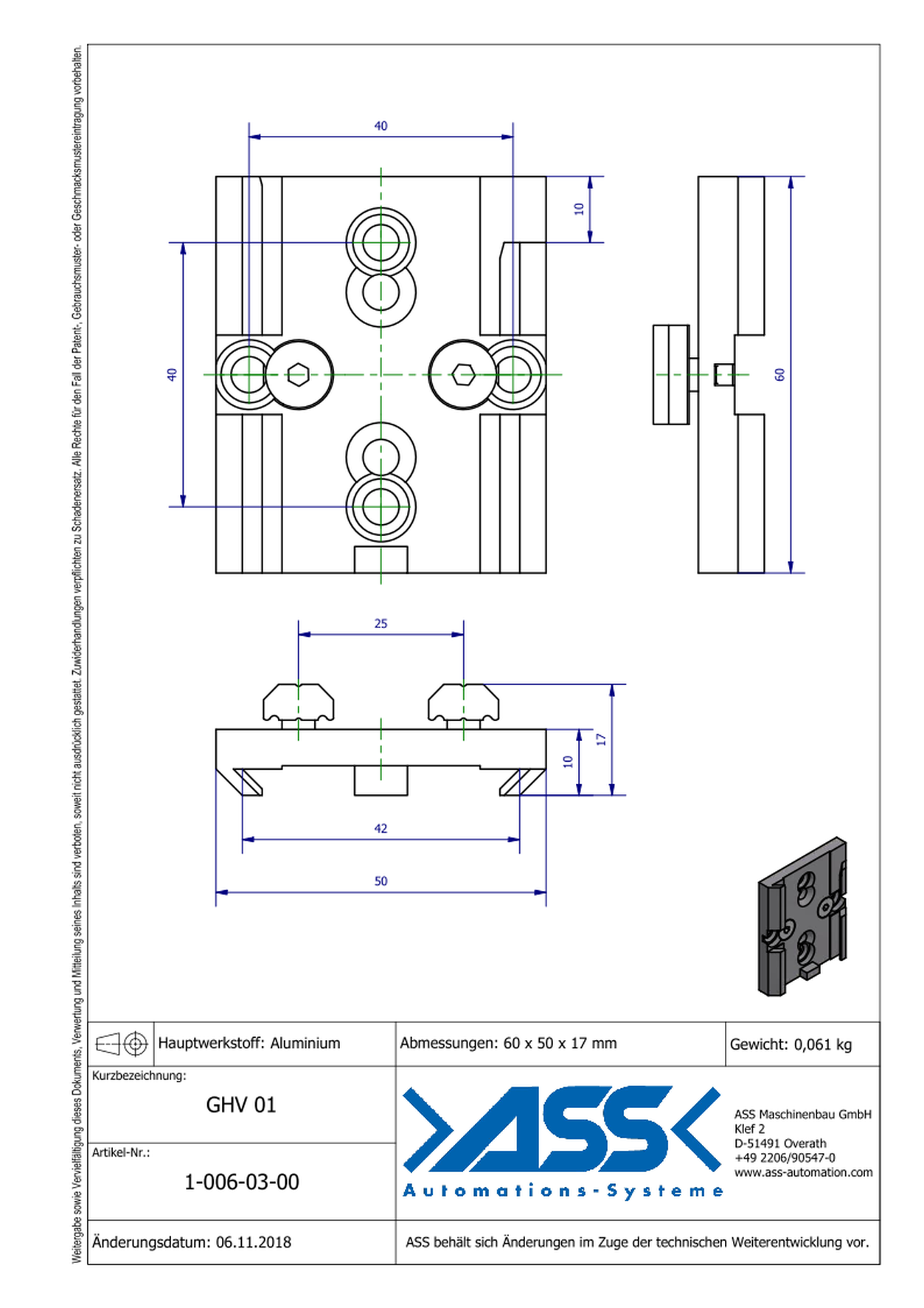 GHV 01 EOAT Wall Mounting