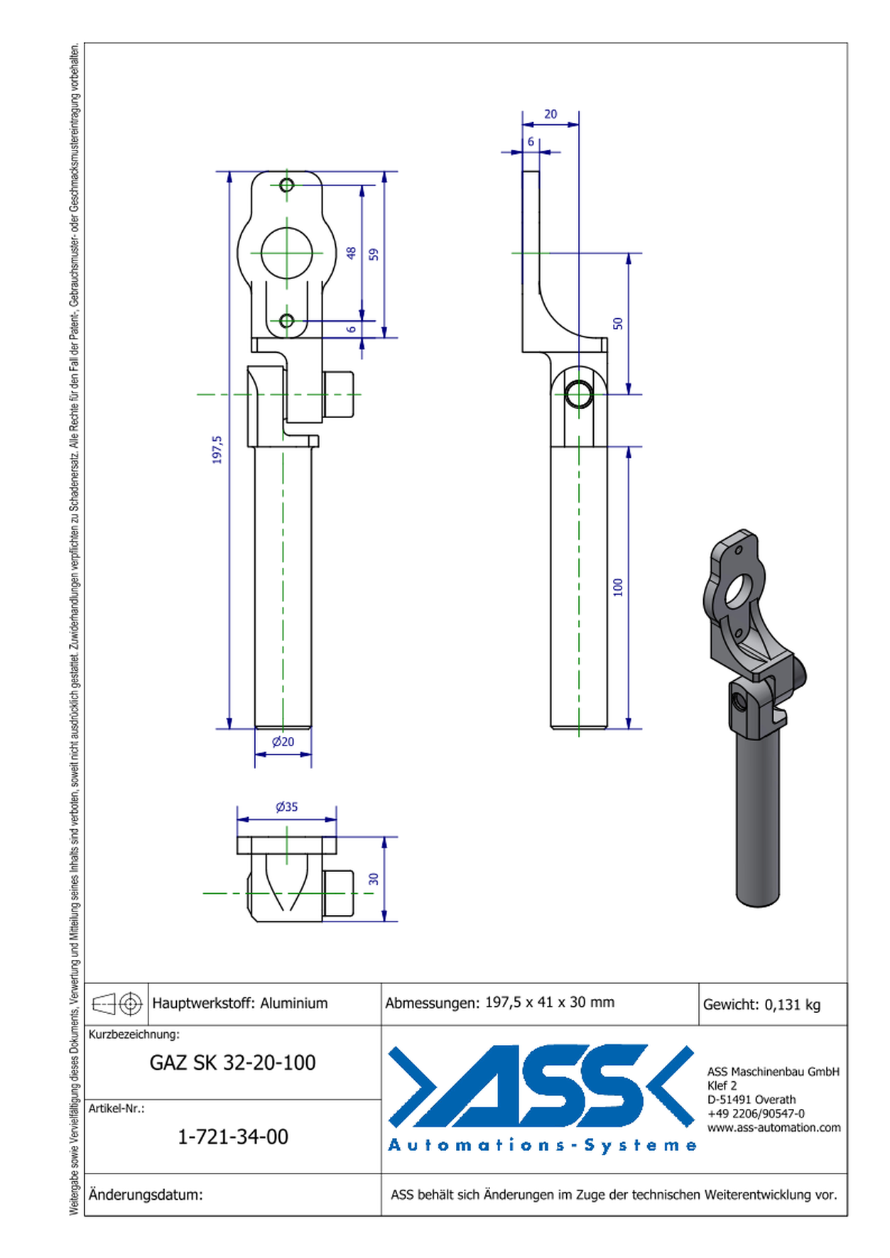  Gripper Arm for KHZ/SZD, w. Swivel, conical clamp.