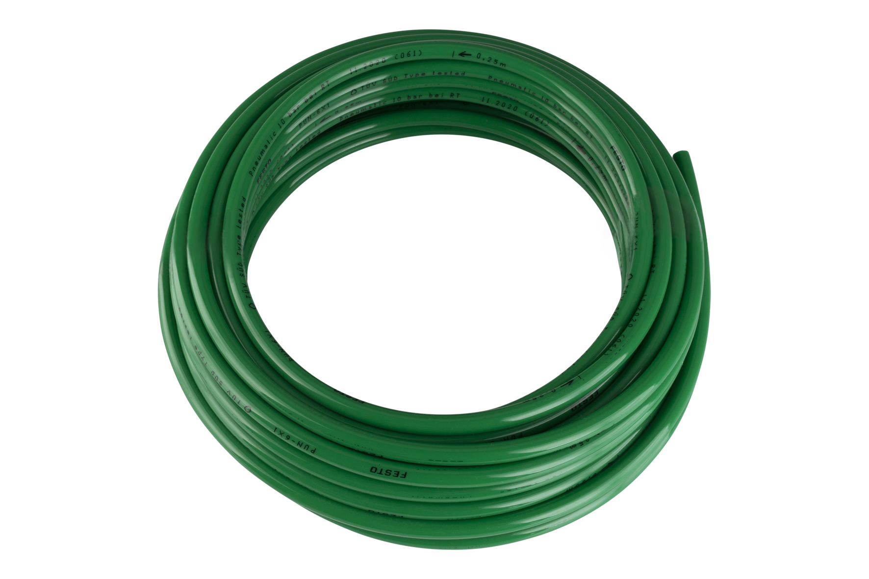 PSS 4-3 SW Pneumatic hose black Hose connection Ø: 6 mm, Colour: green