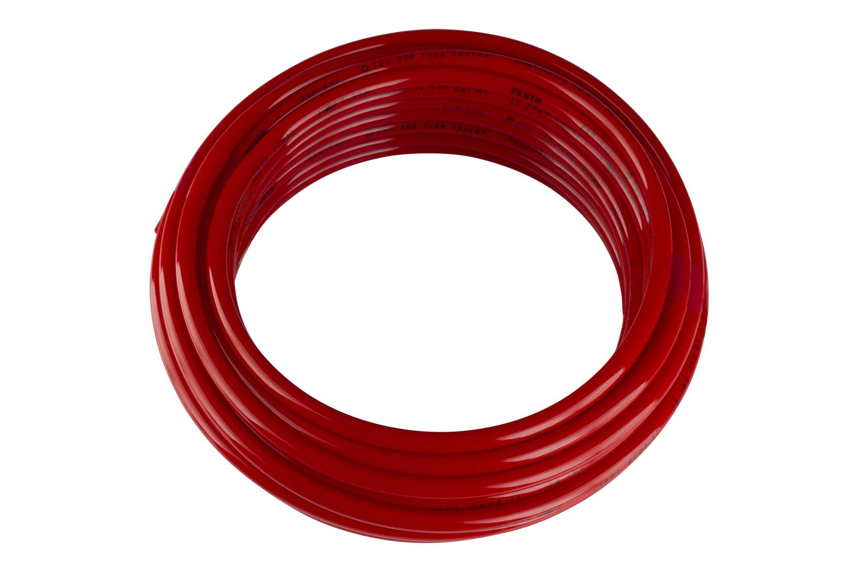 PSS 6-4 SW Pneumatic hose black Hose connection Ø: 6 mm, Colour: red