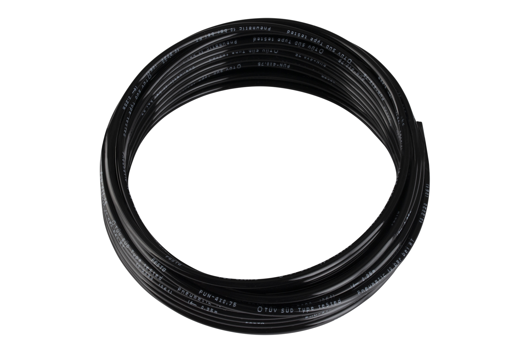 PSS 6-4 SW Pneumatic hose black Hose connection Ø: 4 mm, Colour: black