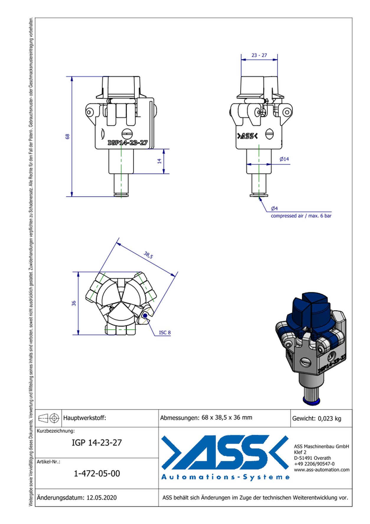 IGP 14-23-27 ID Gripper