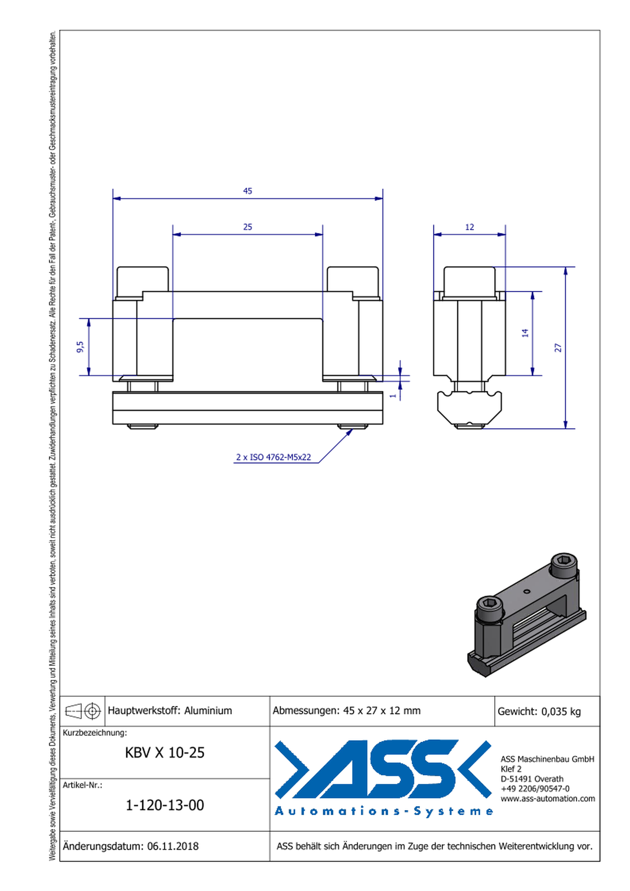 KBV X 10-25 Square Joint Connector