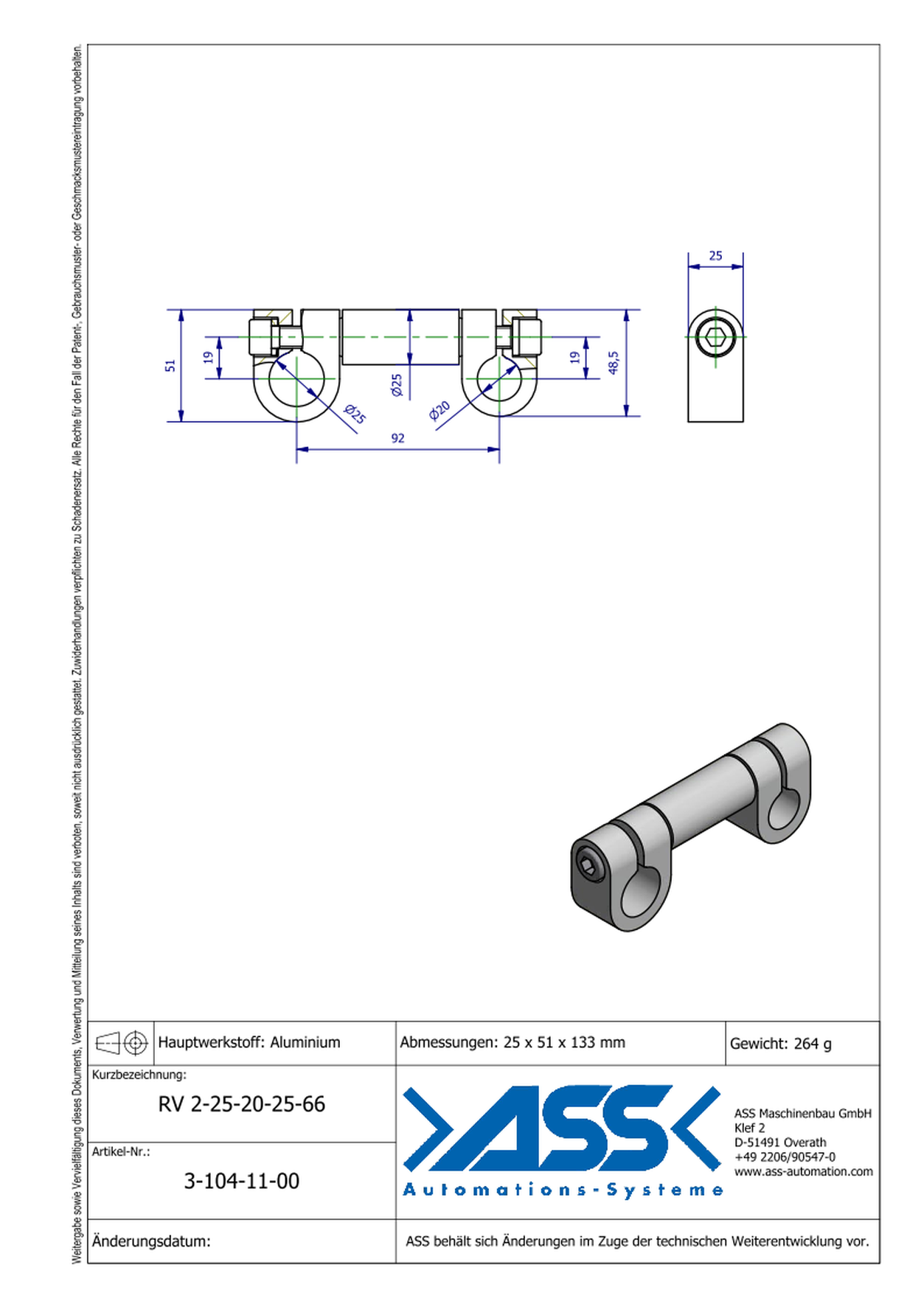 VLK 2 25-66 conical elongation Ø25-66mm