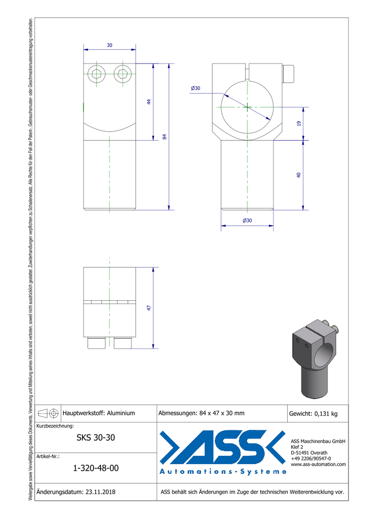 SKS 30-30 Insert Connector