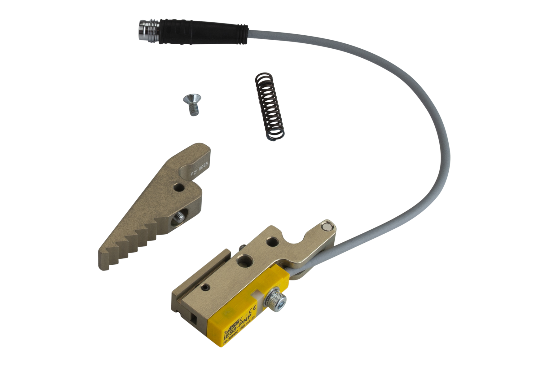 GRZ 14 Gripper Jaws R Jaw Type: Chequered / Chequered Piston Ø: 14 mm, Opening width: -, Jaw type: saw tooth / query, Closing Force: -, Connection: plug M8, Signal output: PNP