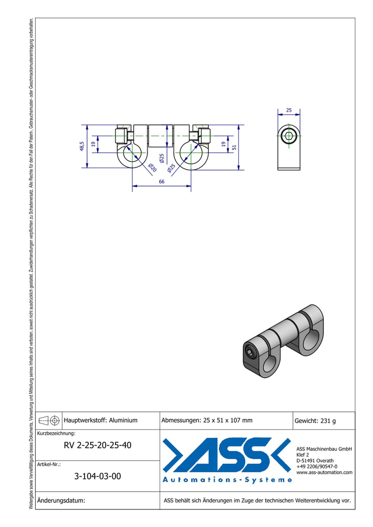 VLK 2 25-66 conical elongation Ø25-66mm