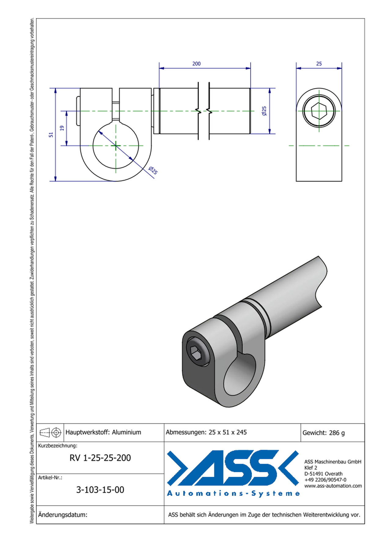 VLK 2 25-66 conical elongation Ø25-66mm