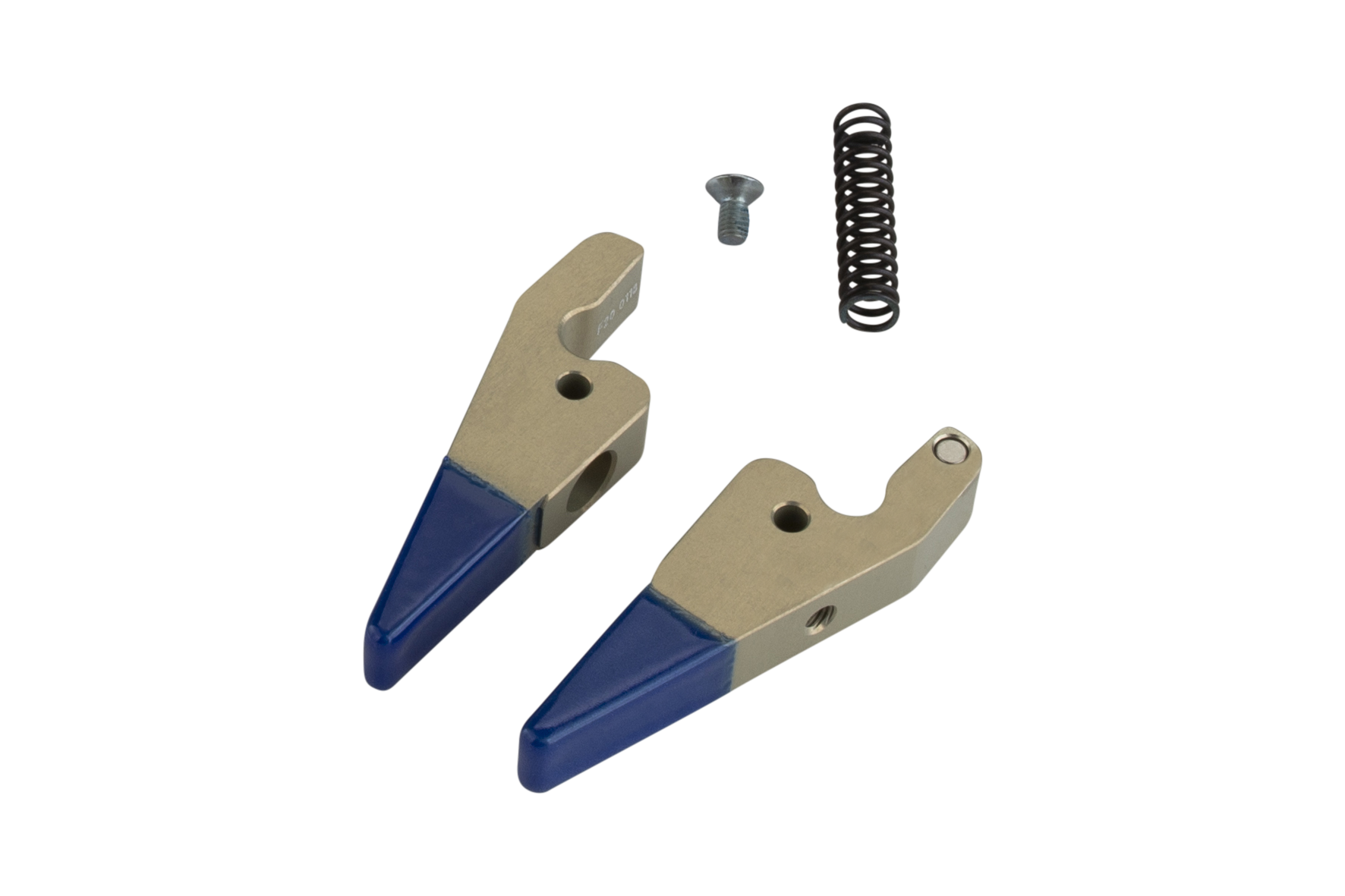 GRZ 14 Gripper Jaws S Jaw Type: Saw Tooth / Saw Tooth Piston Ø: 14 mm, Opening width: -, Jaw type: EP coating shore 90, blue / EP coating shore 90, blue, Closing Force: -, Connection: -, Signal output: -