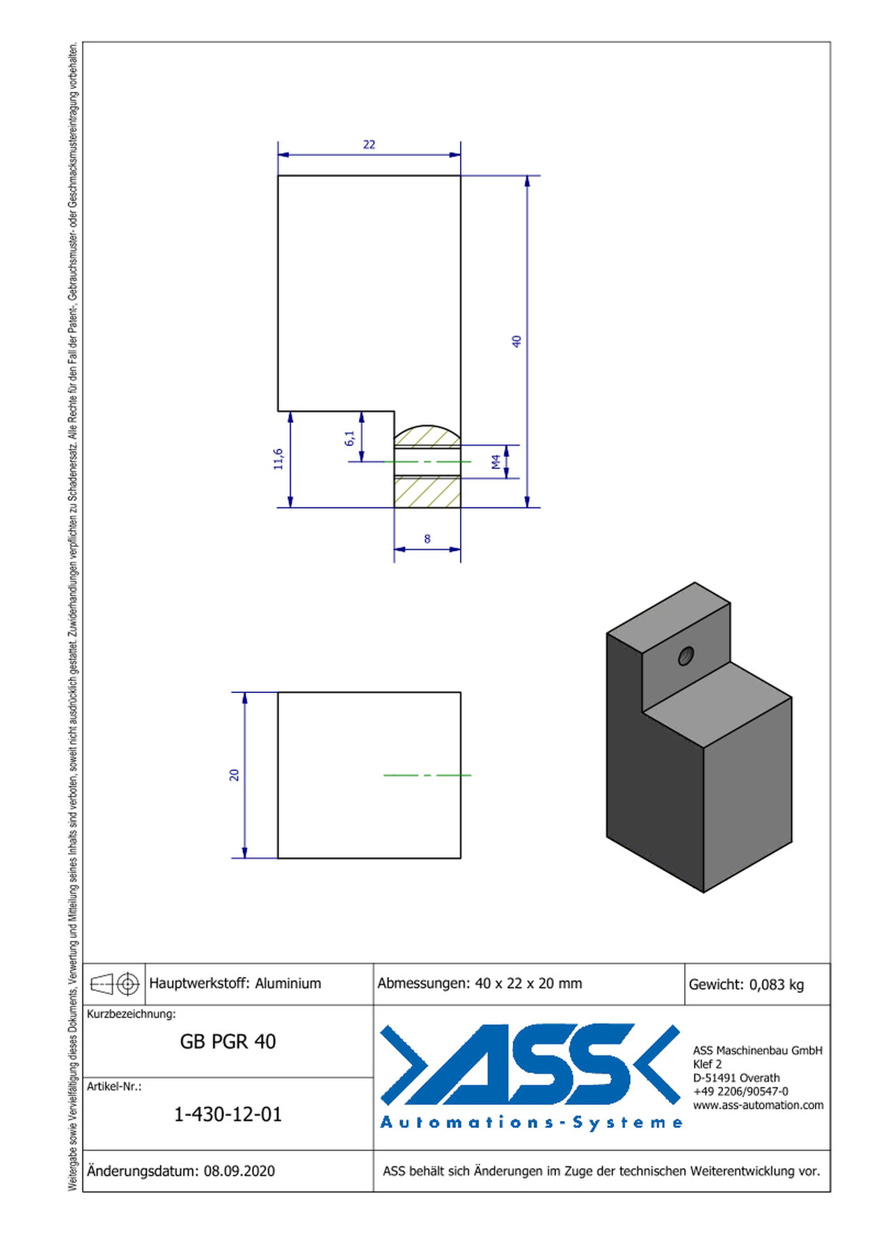 GB PGR 40 Universal Jaws for PGR