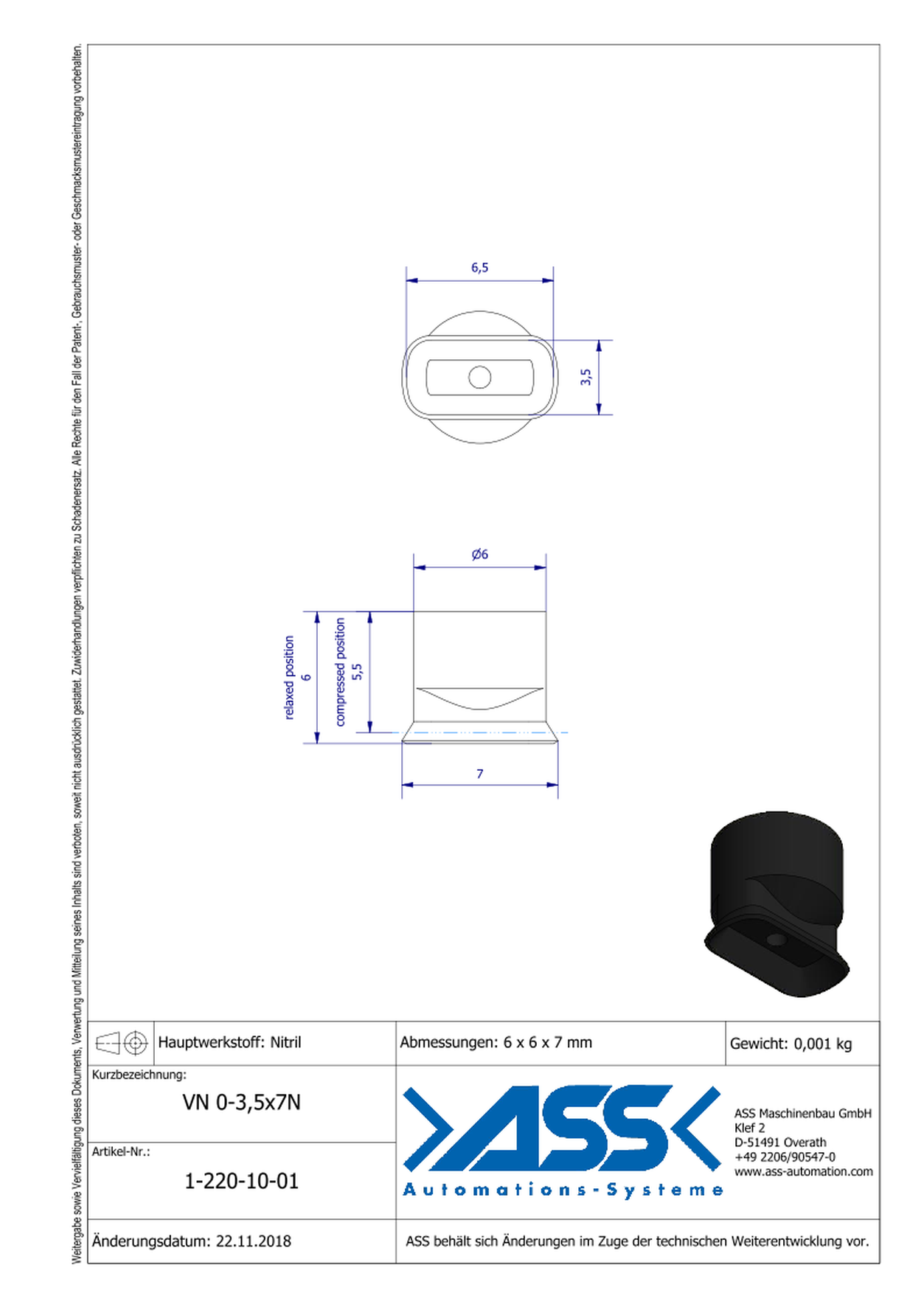 VN O-3,5x7N Suction Cup, Oval