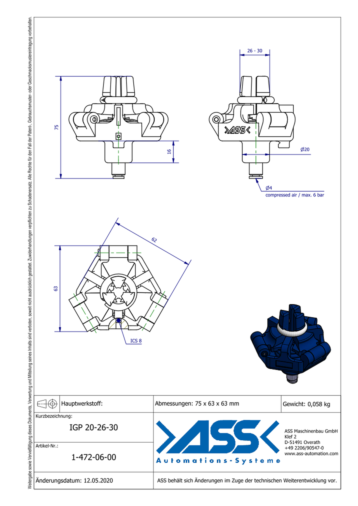 IGP 20-26-30 ID Gripper